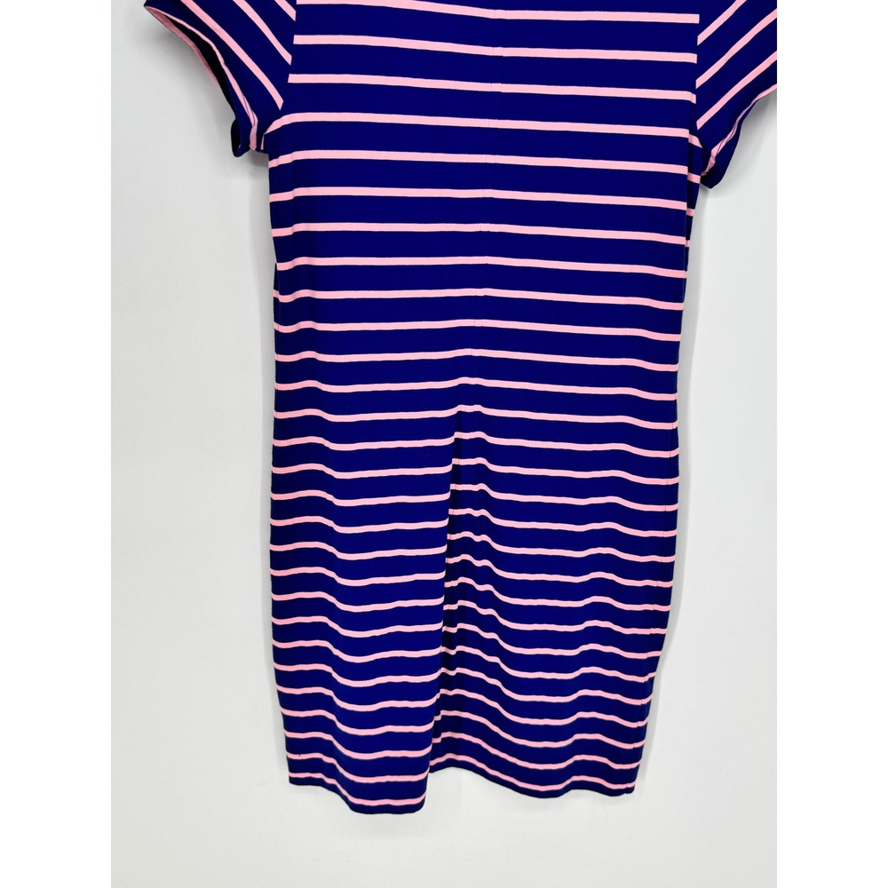 Lilly Pulitzer T-Shirt Dress Womens Size M Blue Pink Striped NWOT Mini Stretch - Picture 9 of 12